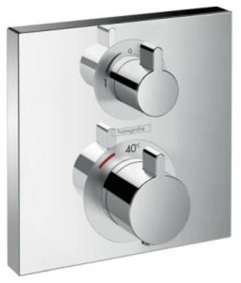 Afbouwdeel van Inbouw Thermostaat Hansgrohe Ecostat Square met Stop- en Omstelkraan Chroom Afbouwdeel van Inbouw Thermostaat Hansgrohe Ecostat Square met Stop- en Omstelkraan Chroom