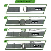 Tunturi Yoga riem | Antraciet - thumbnail