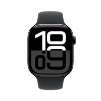Apple Watch Series 10 (GPS 46 mm) Smartwatch - Kast van gitzwart aluminium - Zwart sportbandje (M/L). Conditie bijhouden, Ecg-app, always on Retina-display, waterbestendig - thumbnail