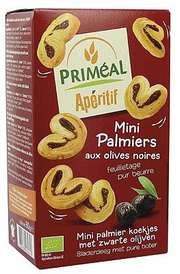 Primeal Aperitive Palmiers Zwarte Olijf Bio (60g) Primeal Aperitive Palmiers Zwarte Olijf Bio (60g)