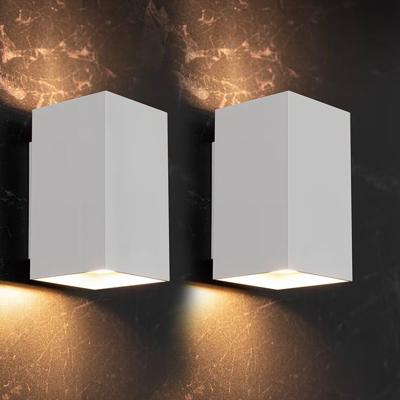 2x Cometa bianco by LUSENZ - Up and downlight - Rechthoekige wandlamp met mat witte coating