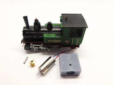 micromotor HSL001G ombouwset voor Liliput H0e - Waldenburgerbahn 5 G. Thommen