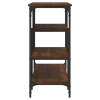 Wandtafel met schappen 100x35x75 cm bruin eikenkleur - thumbnail