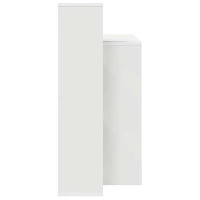 Bureau met plank met opslag Wit 100 x 40 x 90 cm Bewerkt hout - thumbnail