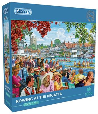 Rowing at the Regatta Puzzel 1000 Stukjes