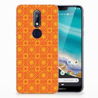 Nokia 7.1 | TPU bumper | Batik Oranje - thumbnail