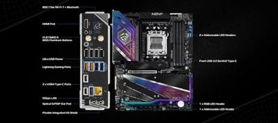 ASRock X870 Moederbord Socket AMD AM5 Vormfactor ATX Moederbord chipset AMD® X870