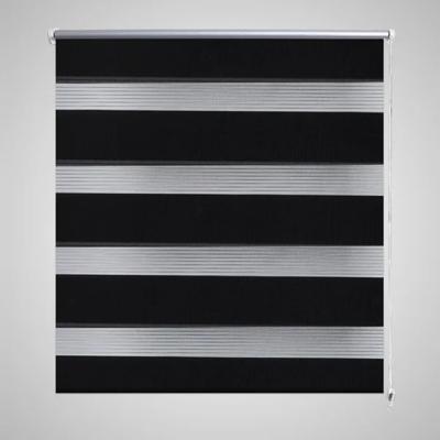 VidaXL Zebra rolgordijn 60,9 x 120 cm stofbreedte 56,7 cm zwart
