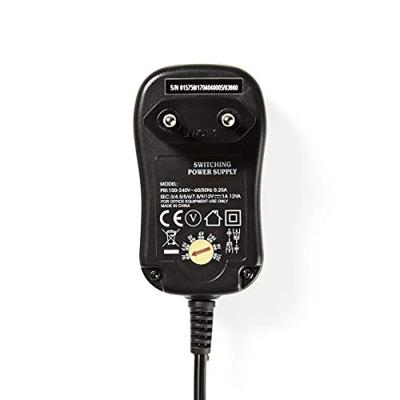 Nedis ACPA001 universele adapter 1000 mA, 3-12V Nedis ACPA001 universele adapter 1000 mA, 3-12V