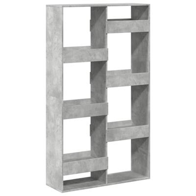 Kamerscherm 100x33x175 cm bewerkt hout betongrijs - thumbnail