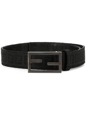 Fendi Pre-Owned FF buckle belt - Black