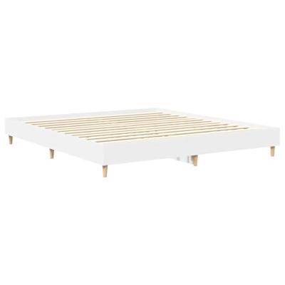 Bedframe zonder matras 180x200 cm spaanplaat wit