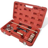 VidaXL Hydraulische wielnaaftrekker met hamer set 10 ton - thumbnail