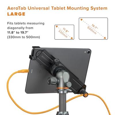 Tether Tools TetherPro Optima 10G Mobile Tethering Kit, 6' (1.8m), straight orange, AeroTab Large ThreadMount