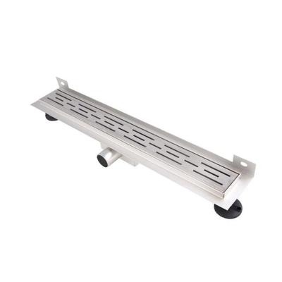 Wiesbaden 3e generatie douchegoot met muurflens en rooster 70 x 7 cm RVS