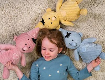 Studio 100 knuffel corduroy geel, 35 cm