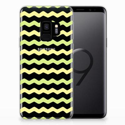 Samsung Galaxy S9 | TPU bumper | Waves Yellow Samsung Galaxy S9 | TPU bumper | Waves Yellow