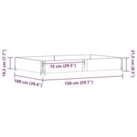 Palletopzetrand 150x100 cm massief grenenhout - thumbnail