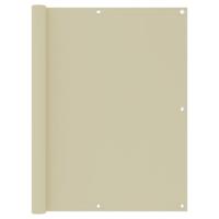 VidaXL Balkonscherm 120x600 cm oxford stof crème - thumbnail