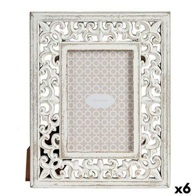 Fotolijsten Gift Decor Wit Hout MDF Eucalyptushout (6 Stuks)