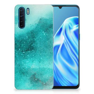 Smartphone hoesje OPPO A91 Painting Blue Smartphone hoesje OPPO A91 Painting Blue