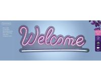 Ledbord lumineo indoor usb neon welcome - thumbnail
