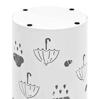 VidaXL Parapluhouder paraplu&apos;s staal wit - thumbnail