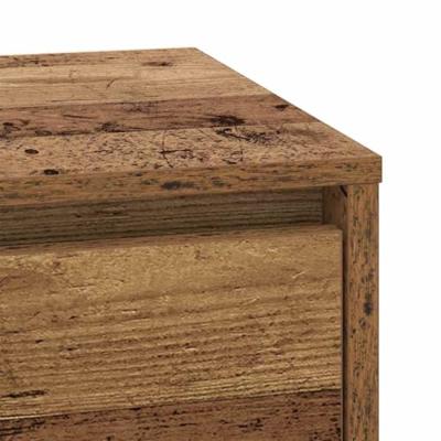 Nachtkastje met lade Oud Hout 39 x 34.5 x 50 cm Bewerkt hout