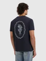 Pure Path Embroidered Vase T-Shirt Heren Donkerblauw - Maat S - Kleur: Donkerblauw | Soccerfanshop - thumbnail