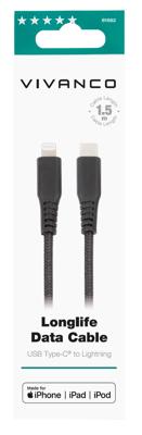 VIVANCO Lightning-kabel met lange levensduur 61692
