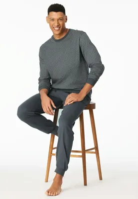 Schiesser Schiesser Heren Pyjama Long darkgrey 181156 56/XXL