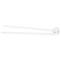 Handdoekhouder Haceka Kosmos Dubbel en Draaibaar 46 cm Mat Wit - thumbnail