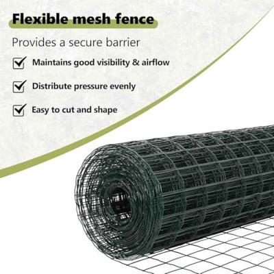 VidaXL Hek met paal groen 1,4 x 10 m staal en pvc