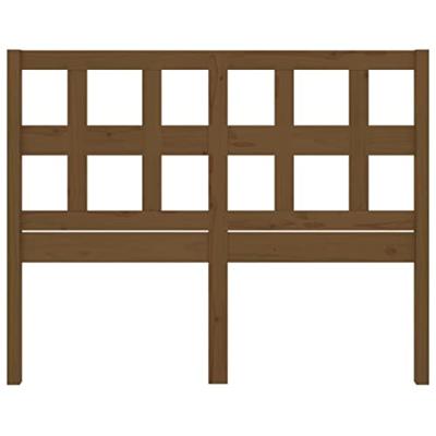 Hoofdbord 125,5x4x100 cm massief grenenhout honingbruin Hoofdbord 125,5x4x100 cm massief grenenhout honingbruin