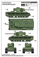 Trumpeter 1/35 Russian Tiger Sup Heavy Tank Military Model Kit - thumbnail