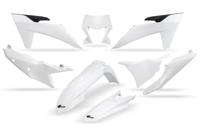 UFO PLAST kappenset trim kit ufo ktm white - thumbnail