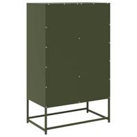 Hoge kast 68x39x111,5 cm staal olijfgroen - thumbnail