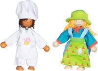 Goki flexibele poppen fynja & fabio, 6 outfits - thumbnail