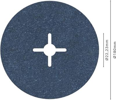 Bosch Accessories 2608607256 Fiberschijf Diameter 180 mm 1 stuk(s)