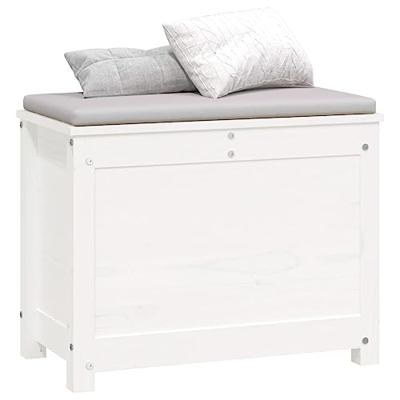 Opbergbox wit 60x32x45,5 cm massief grenenhout Opbergbox wit 60x32x45,5 cm massief grenenhout