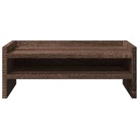 VidaXL Monitorstandaard 42x24x16 cm bewerkt hout bruin eikenkleurig - thumbnail