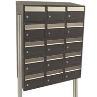 Stoer! Brickset 3-Breed, 5-Hoog Met Dak Op Statief Antraciet - 40215065_3x5ds - thumbnail