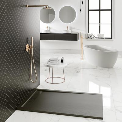 Douchebak BWS Veroni Elite 120x80 cm Composietsteen Mat Zwart Douchebak BWS Veroni Elite 120x80 cm Composietsteen Mat Zwart