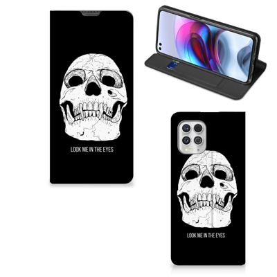 Mobiel BookCase Motorola Moto G100 Skull Eyes Mobiel BookCase Motorola Moto G100 Skull Eyes