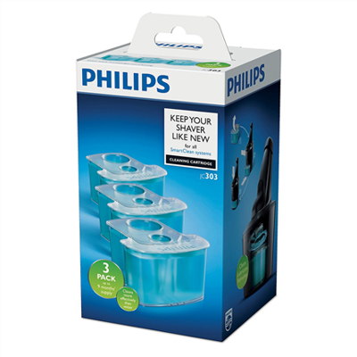 Philips Set van 3 schoonmaakcartridges met dubbelfiltersysteem