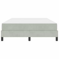Boxspringbed met matras Lichtgrijs 140 x 200 cm Fluweel - thumbnail