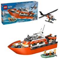 LEGO® CITY 6585657 Reddingsboot van de kustwacht met helikopter (60504) - thumbnail