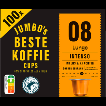 Jumbo&apos;s Lungo Intenso Koffiecups 100 Stuks