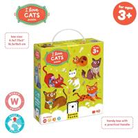 Banana Panda - ik hou van katten puzzel - 60st. - thumbnail