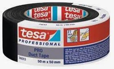 Tesa ducttape pro zwart 50mm 50mtr